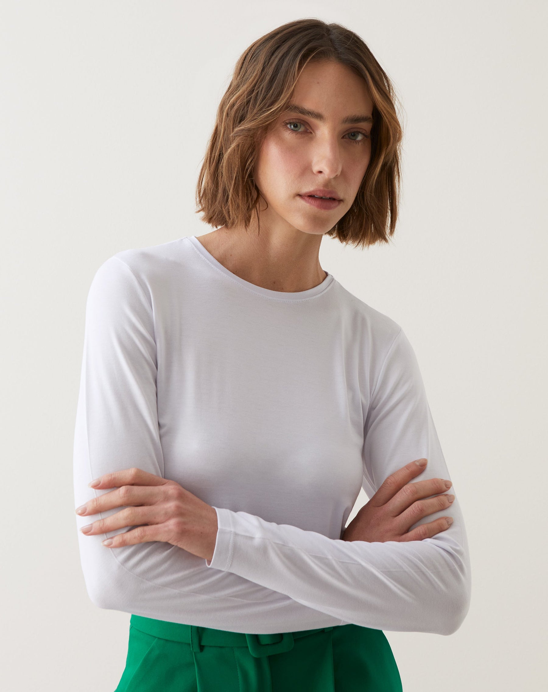 Blusa Manga Longa - Branco