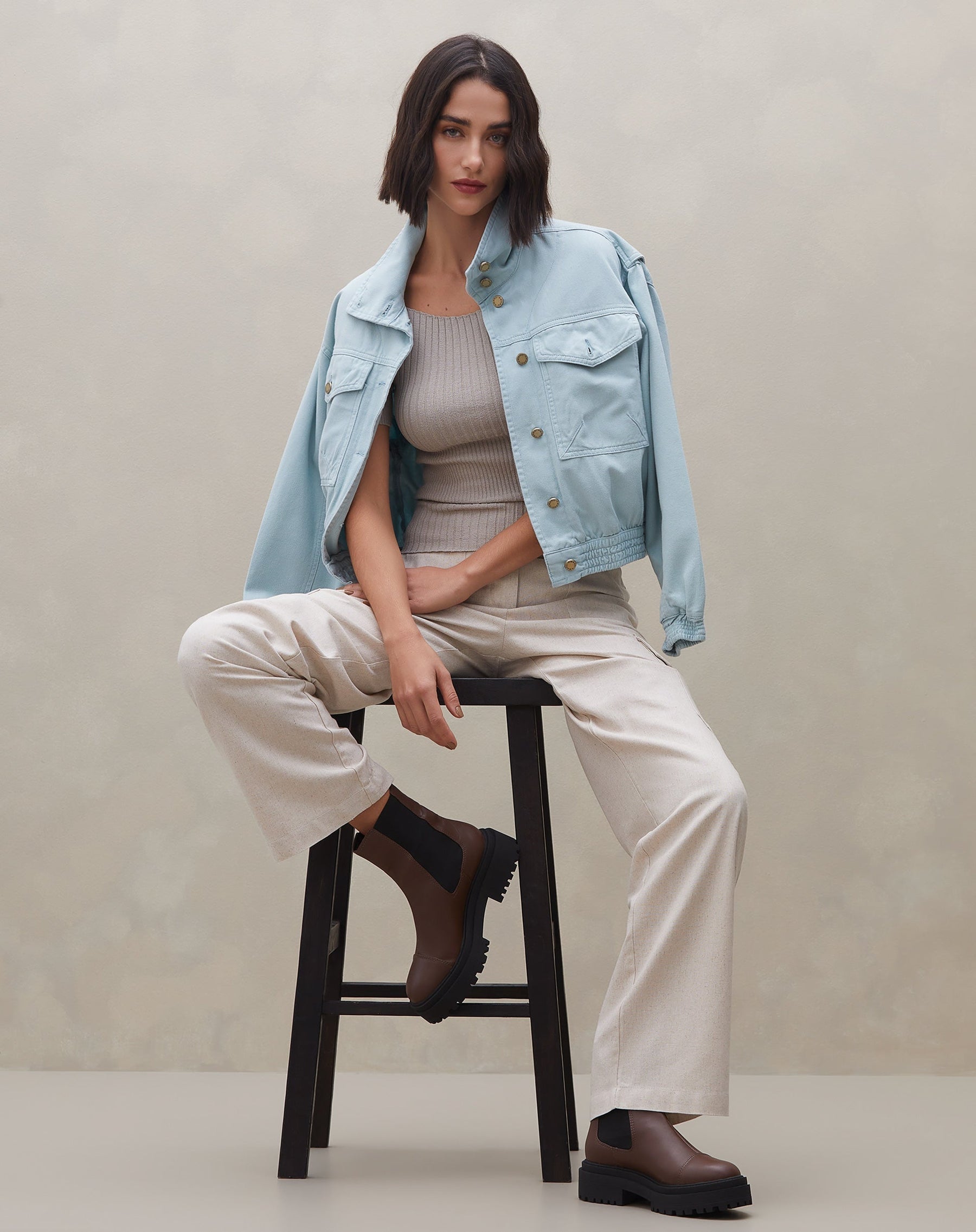 Calça Cargo Alfaiataria - Areia