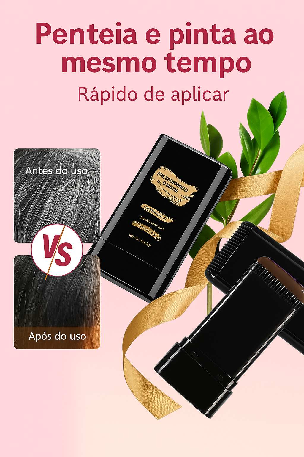 [Leve 2, Pague 1] Pente Portátil HairPro Tingidor de Cabelos Grisalhos (À Prova D'Água e Suor!)